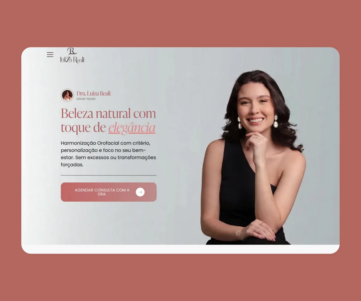 Site criado para Luiza Reali